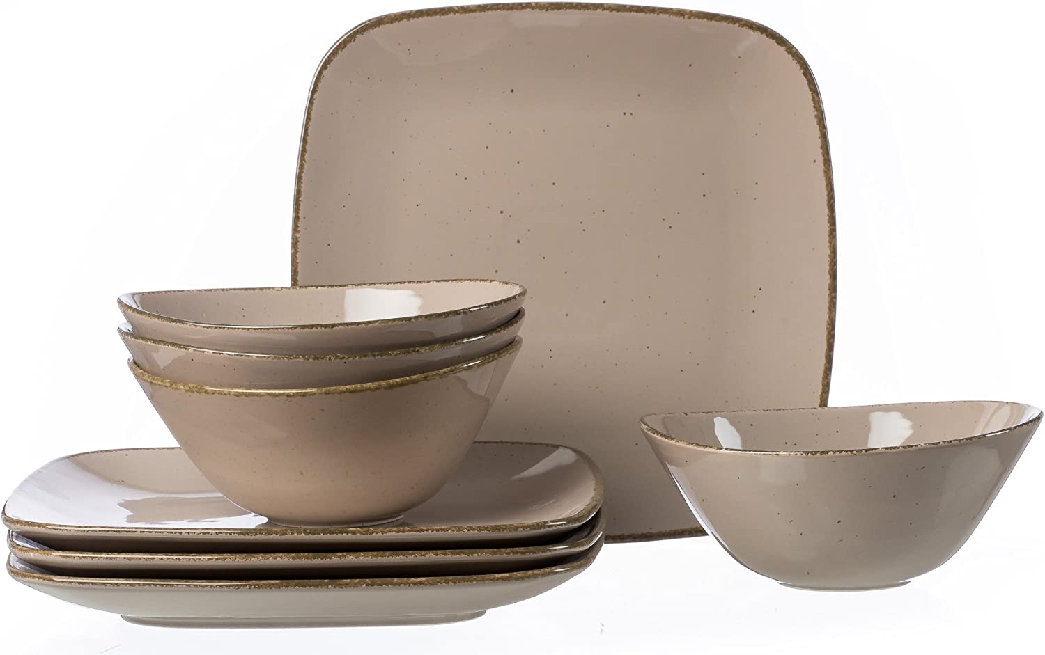 Ritzenhoff & Breker Tafelservice Casa grau Porzellan 8 tlg.