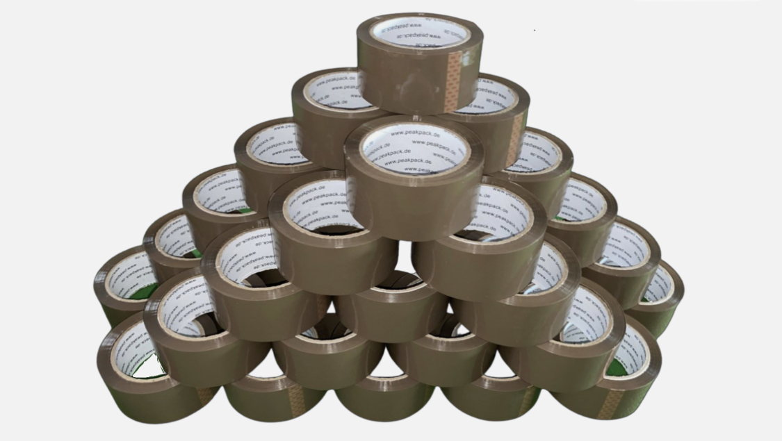 36 Rolle Paket-Klebeband 66m x 48mm Transparent Braun Klar Packband Kartonkleber