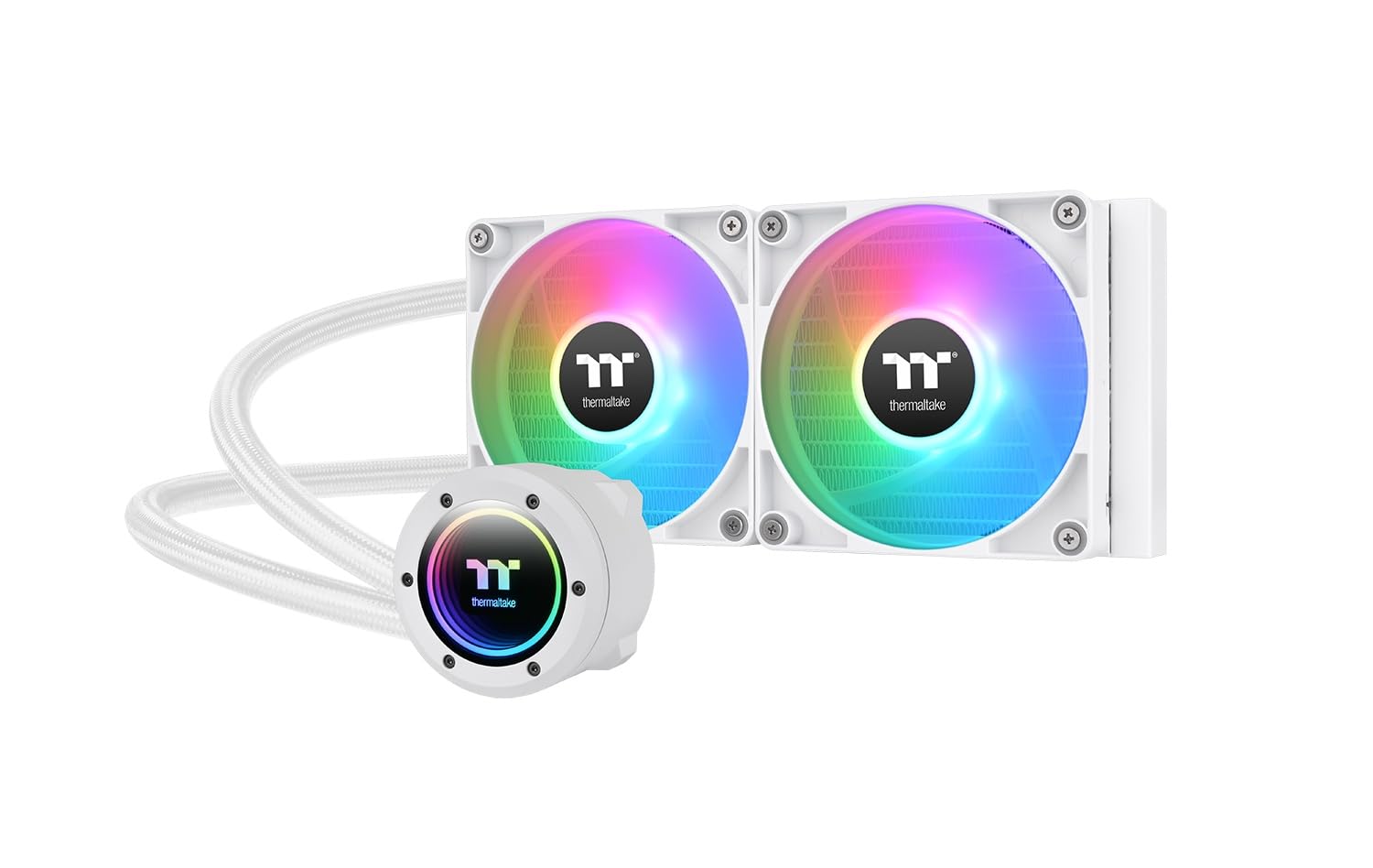 Thermaltake TH240 V2 ARGB Sync AIO Liquid Cooler Snow Edition, Wasserkühlung