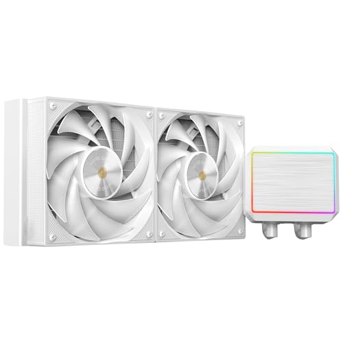Mars Gaming ML-PROII240 Flüssigkeitskühlung AIO 450W TDP, Pumpe 4. Gen Opti-Chamber Kupferbasis und Mikrorohre, 2x 120mm FDB Lüfter, gebürsteter Aluminiumblock mit linear