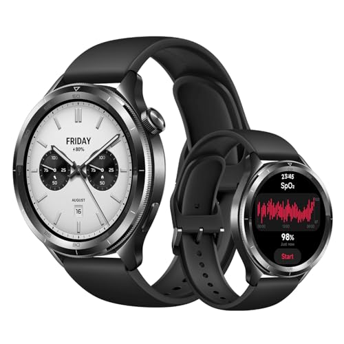 XIAOMI Watch S4 Black – 1.43″ AMOLED, 2200 Nits, 15 Tage Akku, 5ATM Wasserfest, Herzfrequenz & SPO₂-Sensor, Bluetooth 5.3, Aluminiumgehäuse