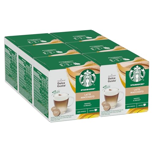 STARBUCKS Caramel Macchiato by Nescafé Dolce Gusto 6 x 12 (72 Kapseln), Mittlere Röstung